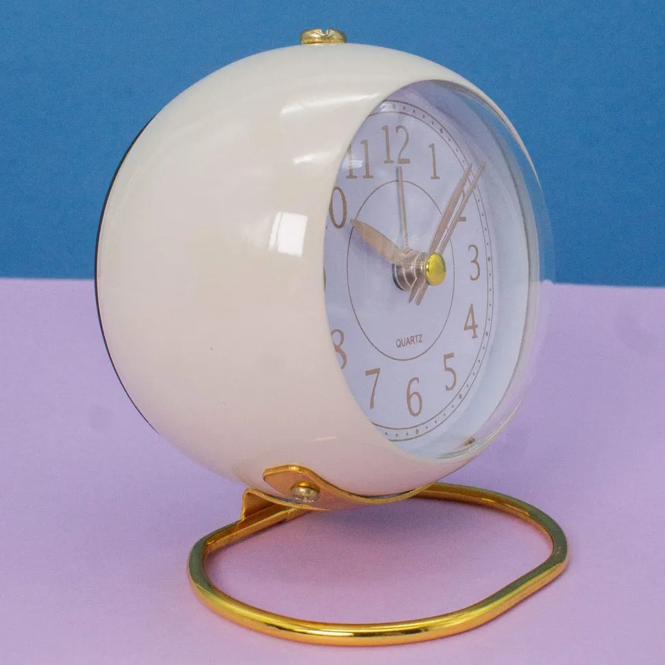 Часы-будильник Loft lens (white)