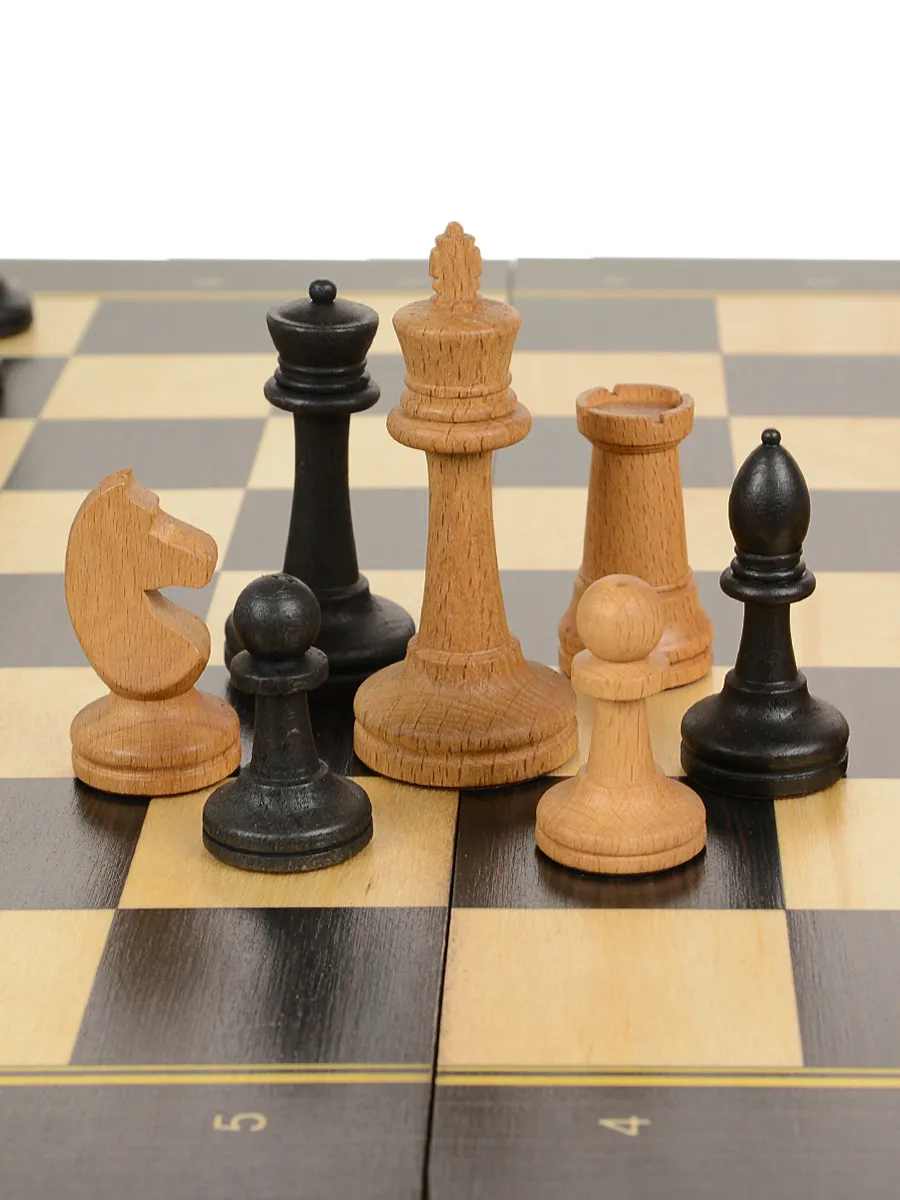 Шахматы складные Модерн, 40мм с утяжеленными фигурами