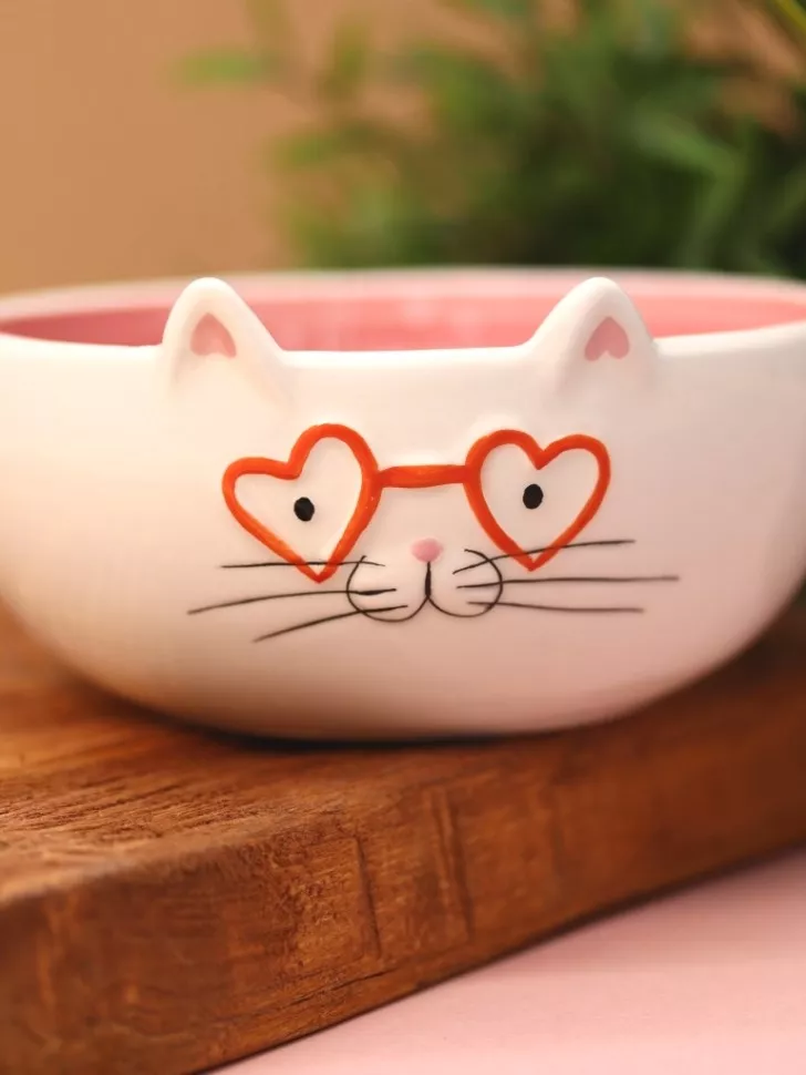 Тарелка керамическая Happy cat
