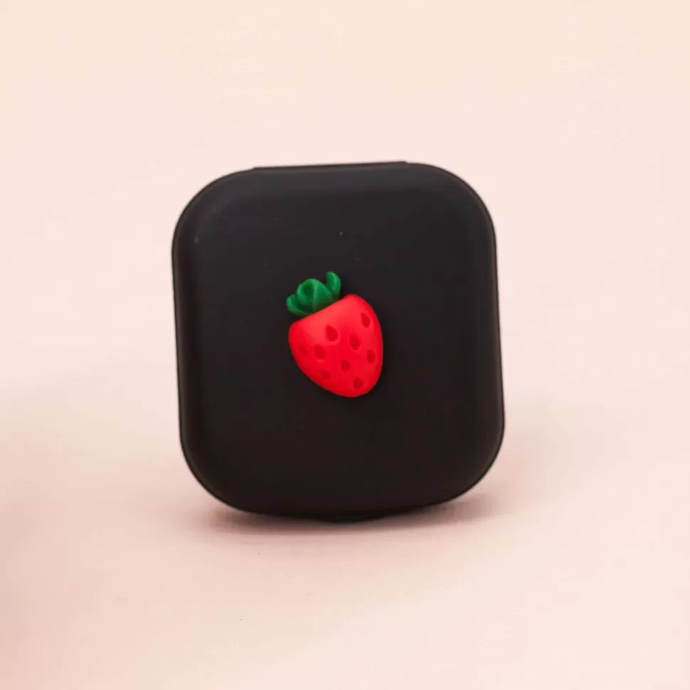 Контейнер для линз Mini Strawberry (black)