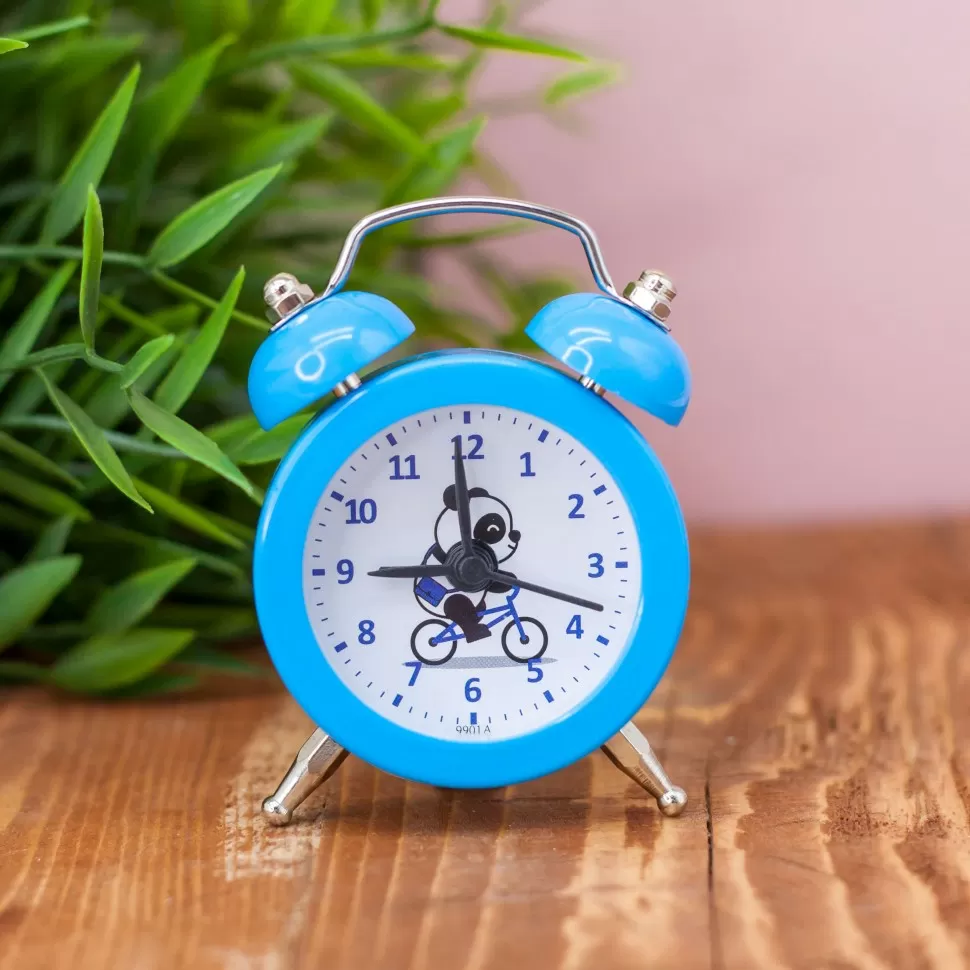 Часы-будильник Mini panda (blue)