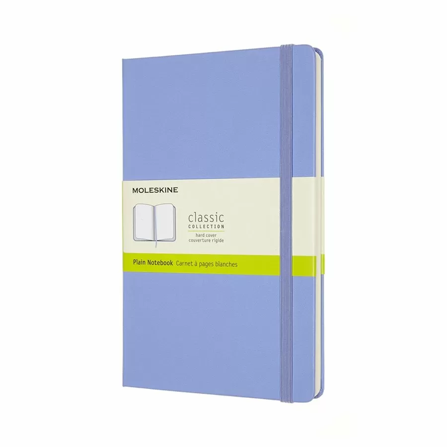 Записная книжка Classic (нелинованная) Large голубая гортензия