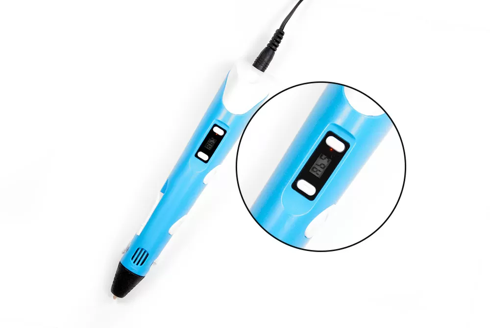 3D ручка Spider Pen PLUS с ЖК дисплеем, голубая