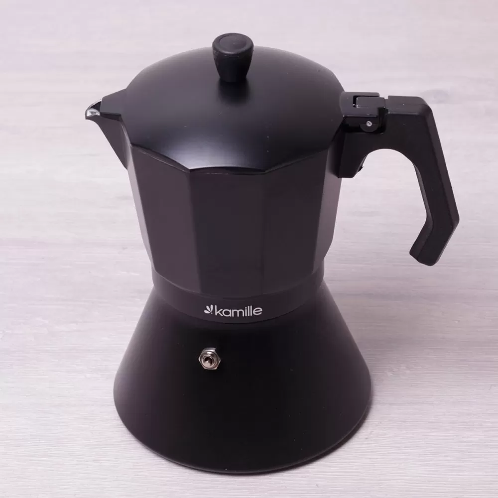 Кофеварка гейзерная (черная) 450 мл