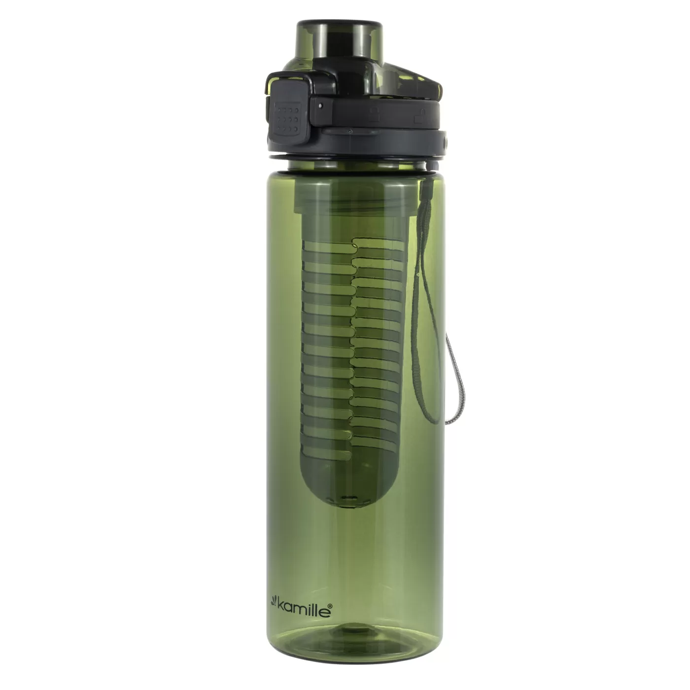 Бутылка для воды Kamille (тёмно-зелёный), 770 мл.