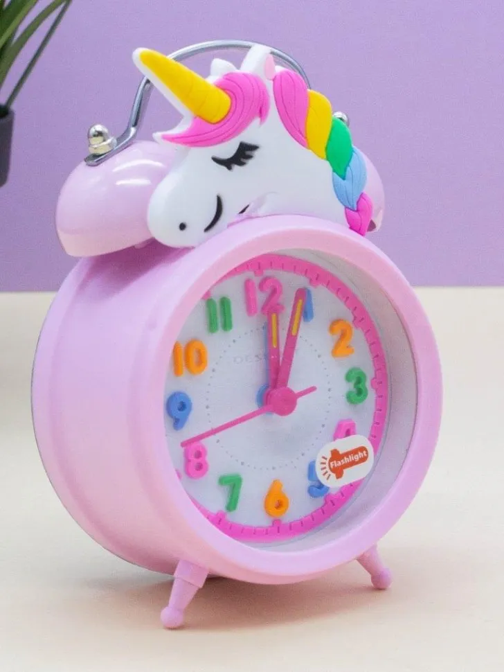 Часы-будильник Cute unicorn (pink)