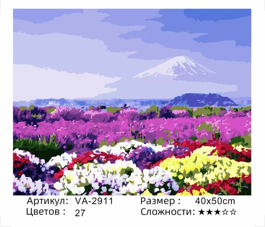 Картина по номерам 40х50 Цветочное поле (VA-2911)