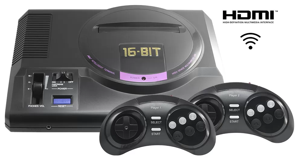 Игровая приставка SEGA Retro Genesis HD Ultra + 150 игр ZD-06 (2 беспроводных джойстика)