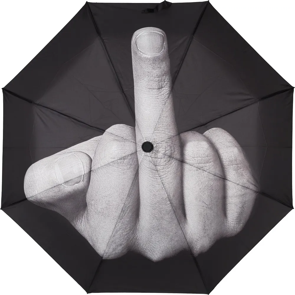 Зонт автоматический Фак дождю 2.0, с фонариком