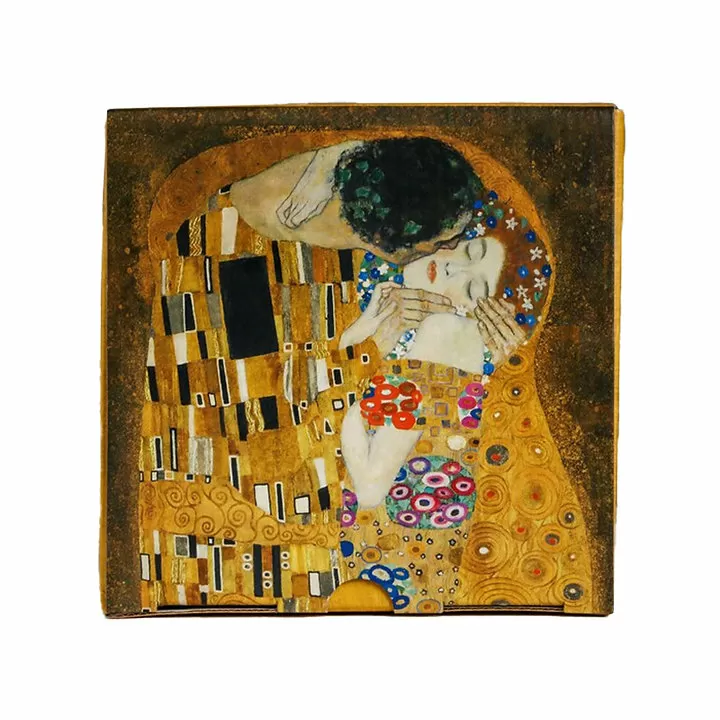 Коробка складная Поцелуй. Густав Климт, 15х15х7 см