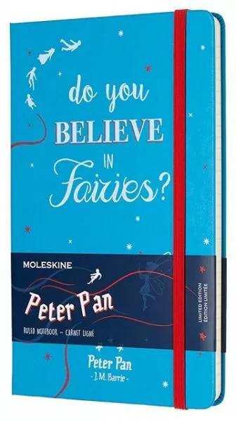 Записная книжка Peter Pan Fairies (в линейку), Large, голубой