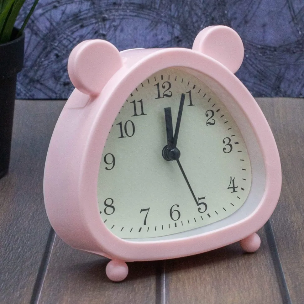 Часы-будильник Cute ears (pink)