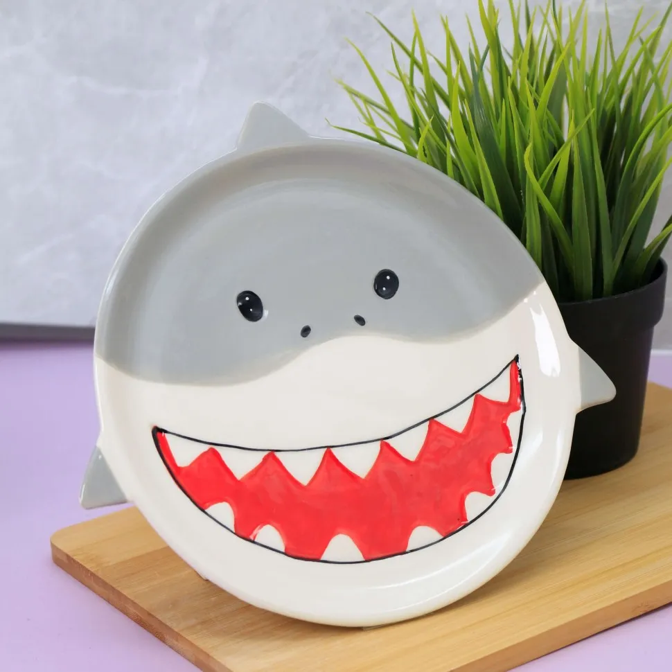 Тарелка керамическая Shark plate