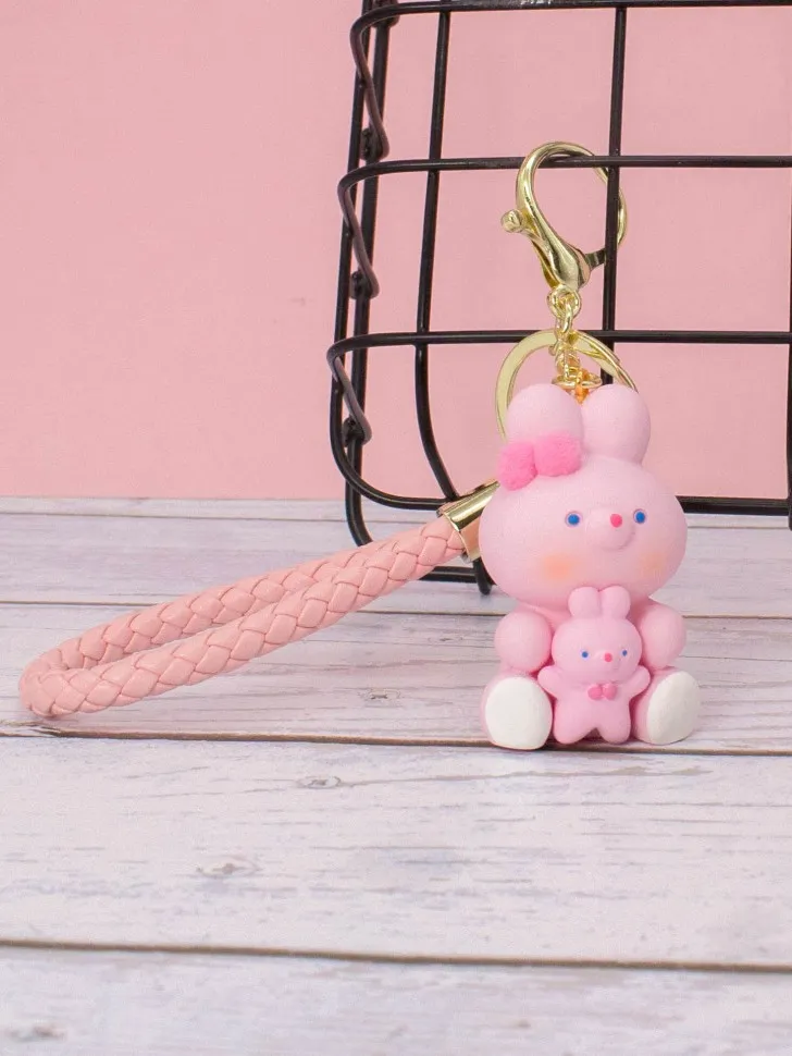 Брелок Family rabbit (pink)