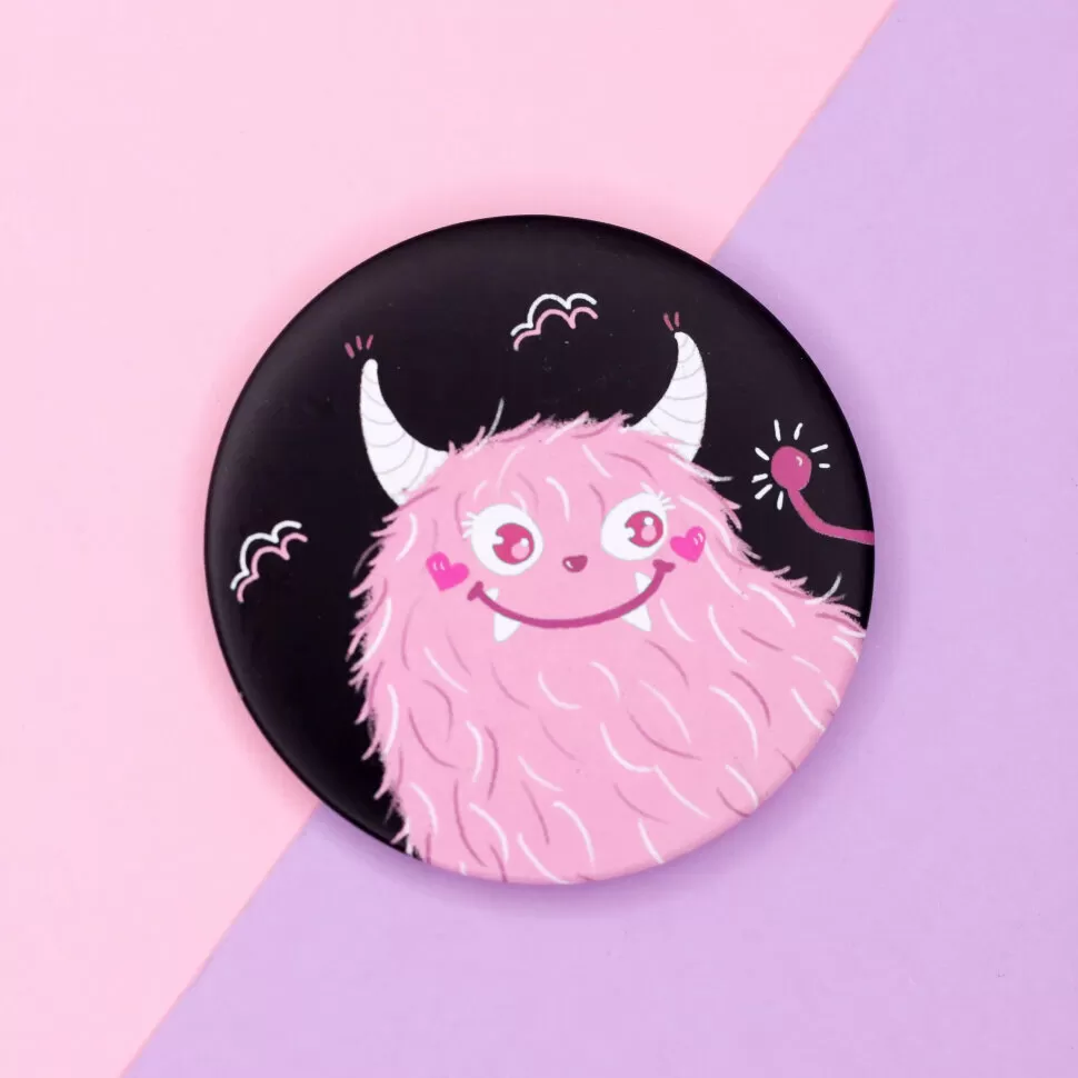 Зеркало Monster (pink-black)