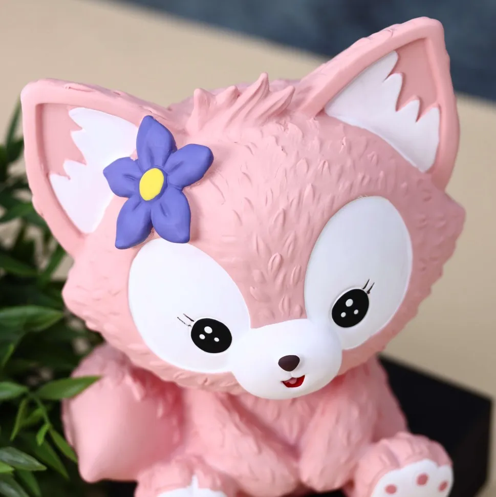 Копилка Flower fox (pink)
