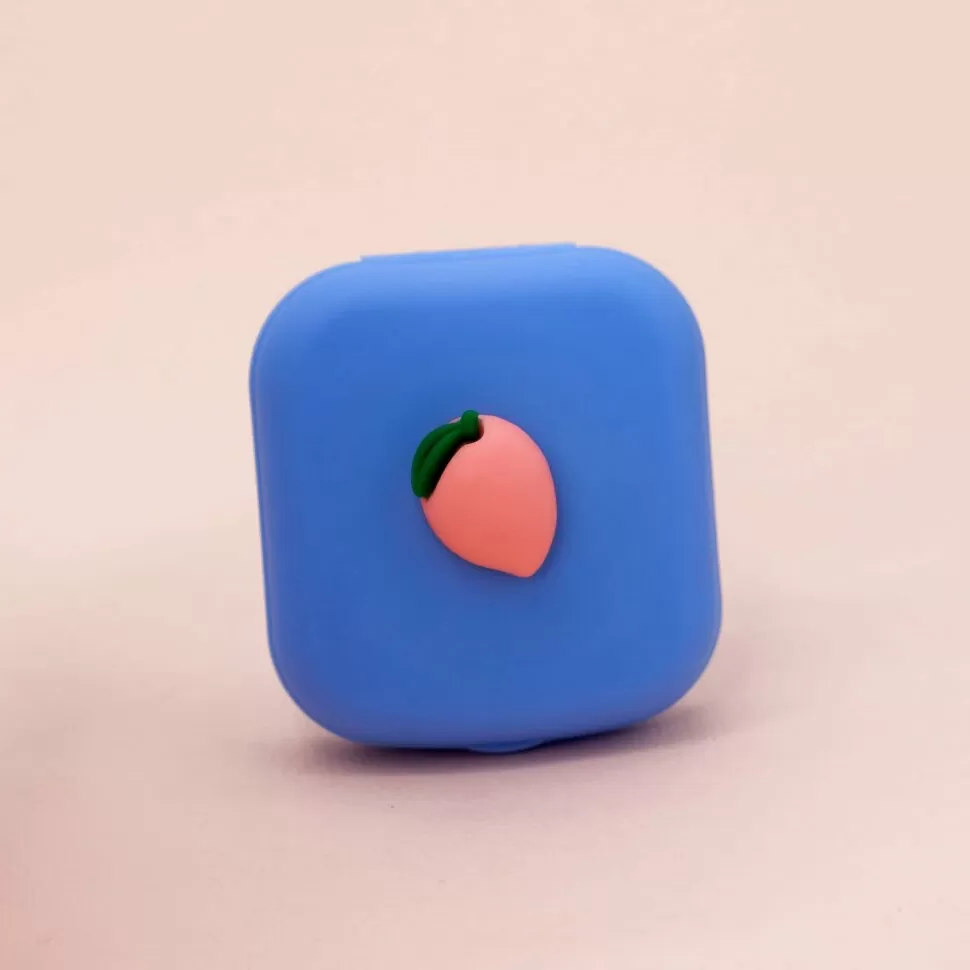 Контейнер для линз Mini Peach (blue)