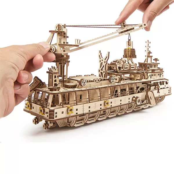 3D-пазл UGears Научно-исследовательское судно