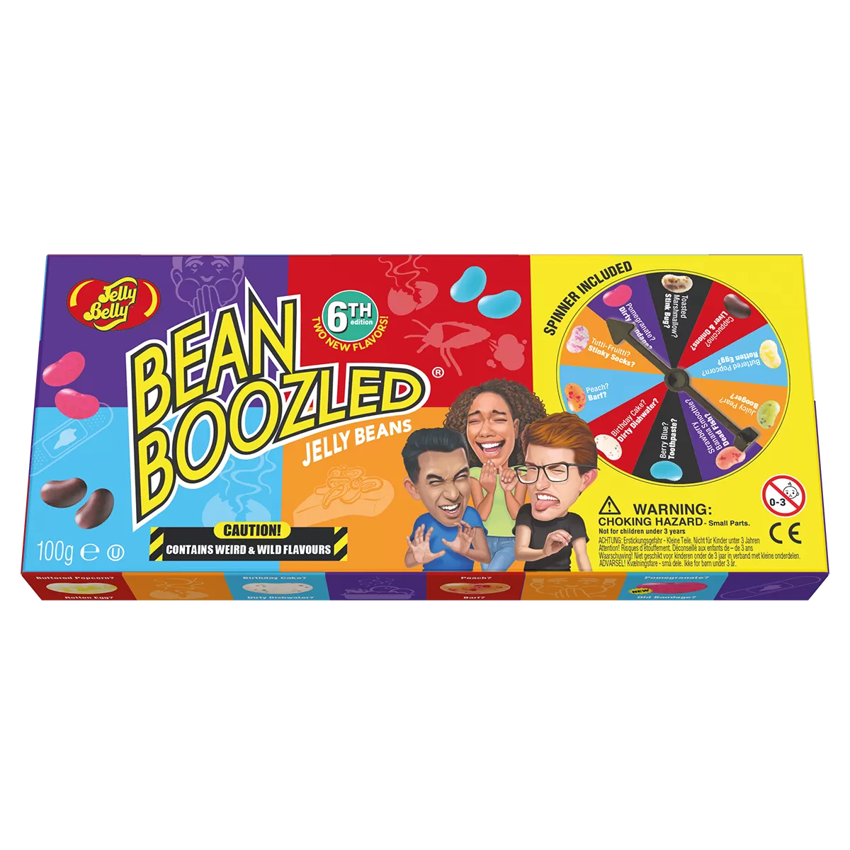 Jelly Belly Ассорти Bean Boozled Game 20 вкусов (6-я версия), 100 г.