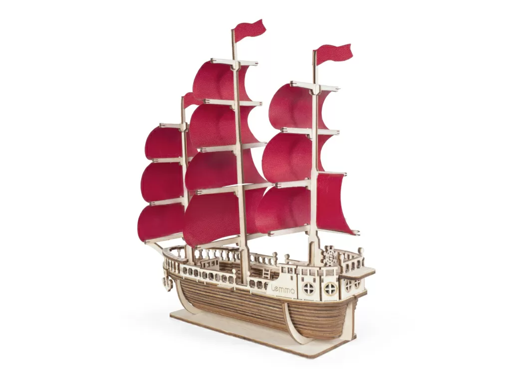 Сборная модель из дерева Lemmo Корабль Ламар