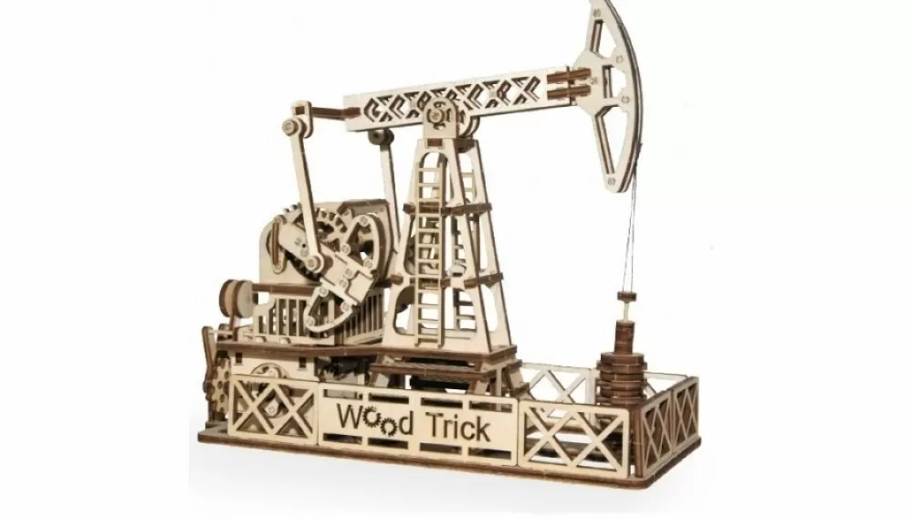 Механический 3D-пазл из дерева Wood Trick Нефтяная Вышка