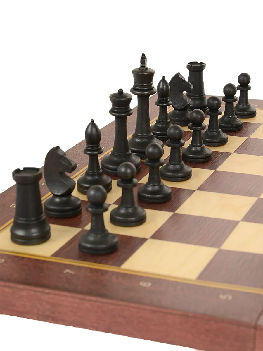 Шахматы складные Гроссмейстерские, 40мм с утяж. фигурами