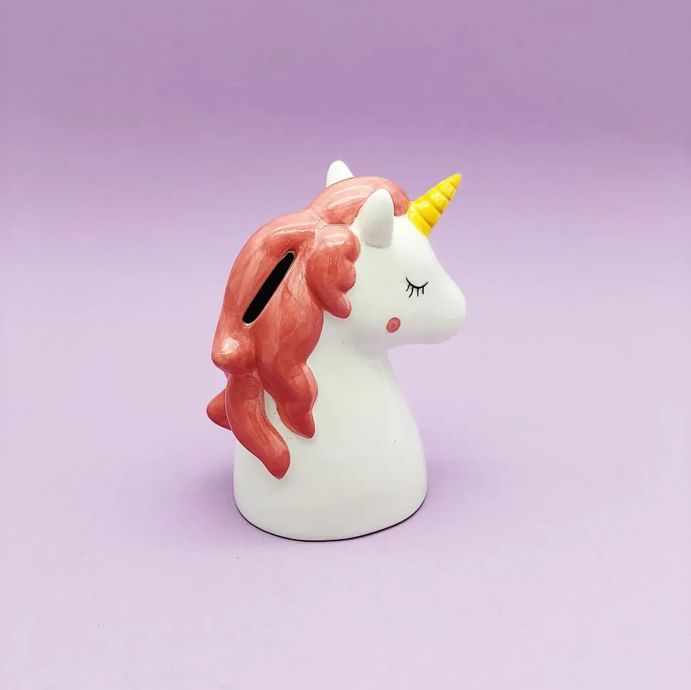 Копилка The unicorn's head (pink)