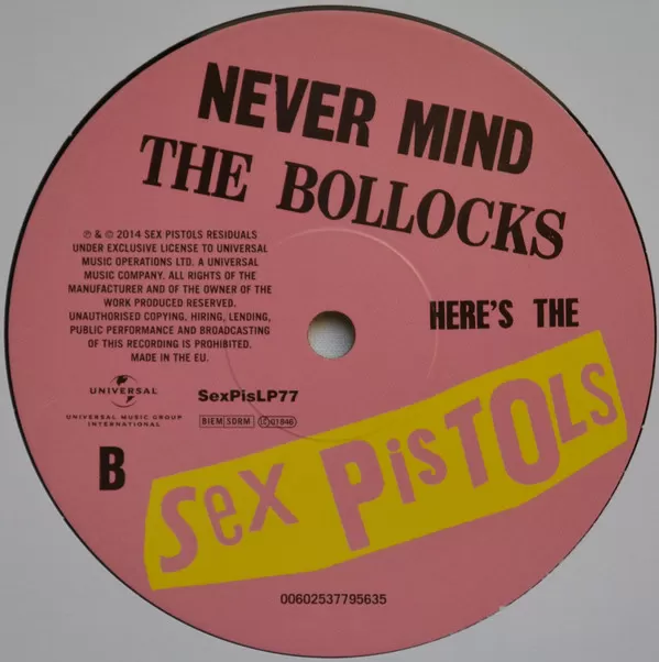 Пластинка Sex Pistols - Never Mind the Bollocks