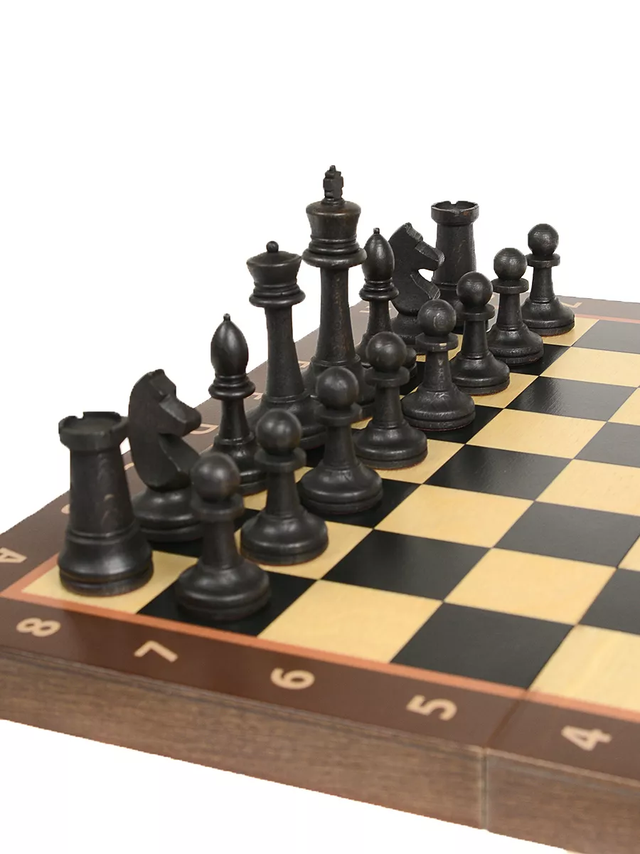 Шахматы складные Классические, 40мм с утяж. фигурами