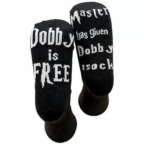 Носки укор. Мастер дал Добби носок! Добби Свободен! (черный), 36-42
