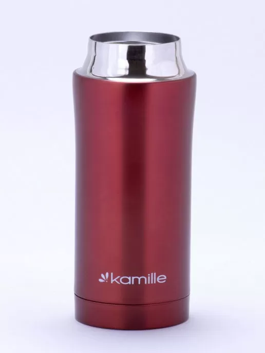 Термос Kamille из нержавеющей стали, 320 мл. (красный) 2087