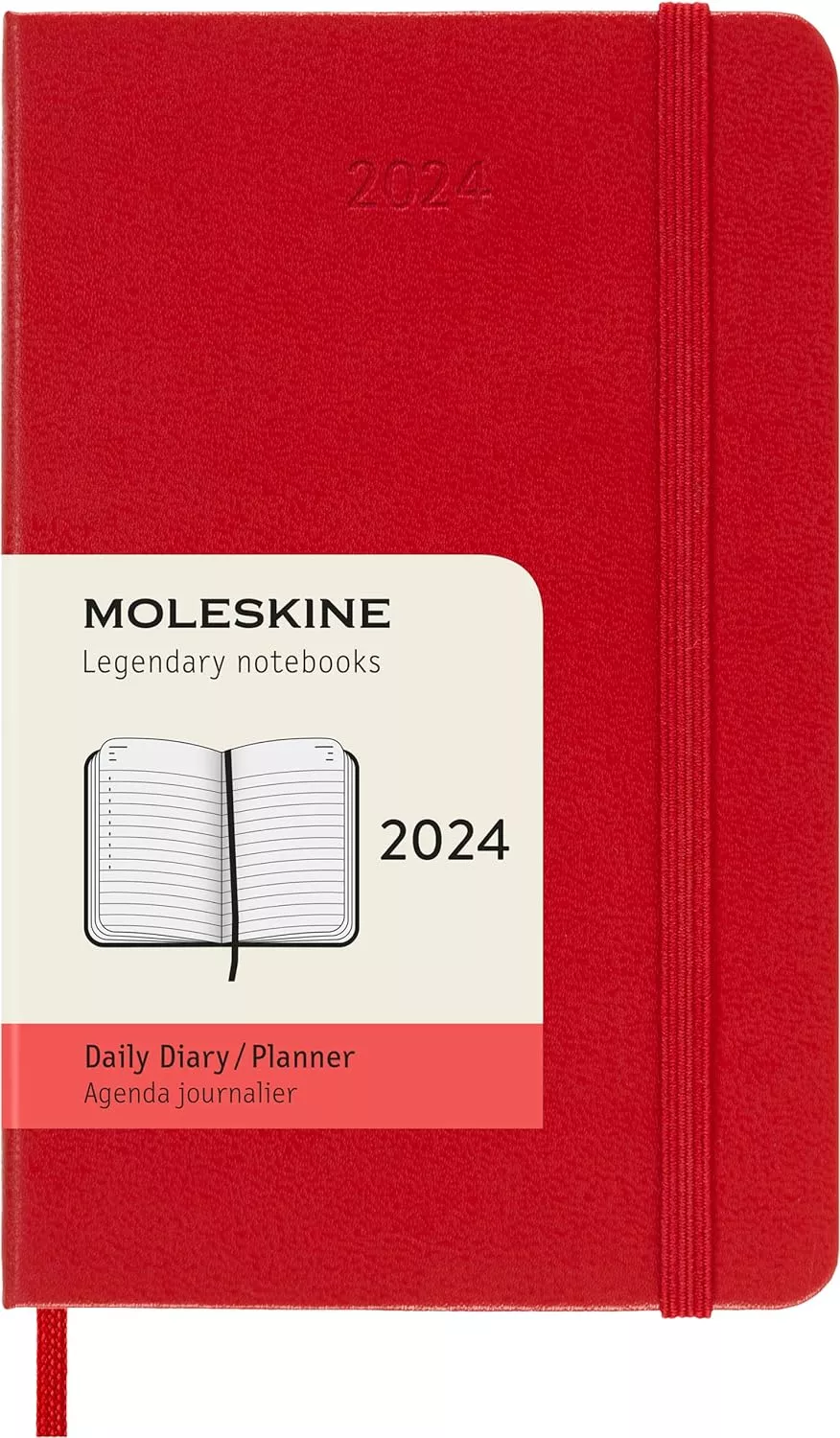 Ежедневник Classic Pocket красный 2024