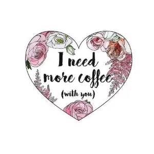 Сердечко I need Coffee
