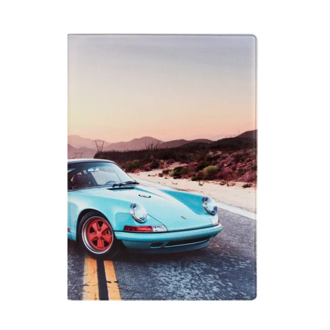 Обложка на автодокументы Porsche blue