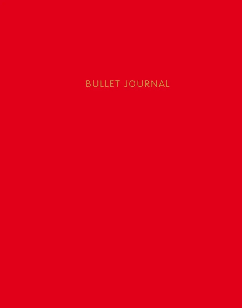 Блокнот Bullet Journal (Алый) в точку