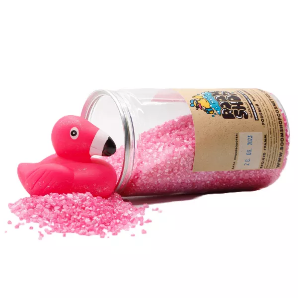 Соль для ванны мерцающая Розовый фламинго