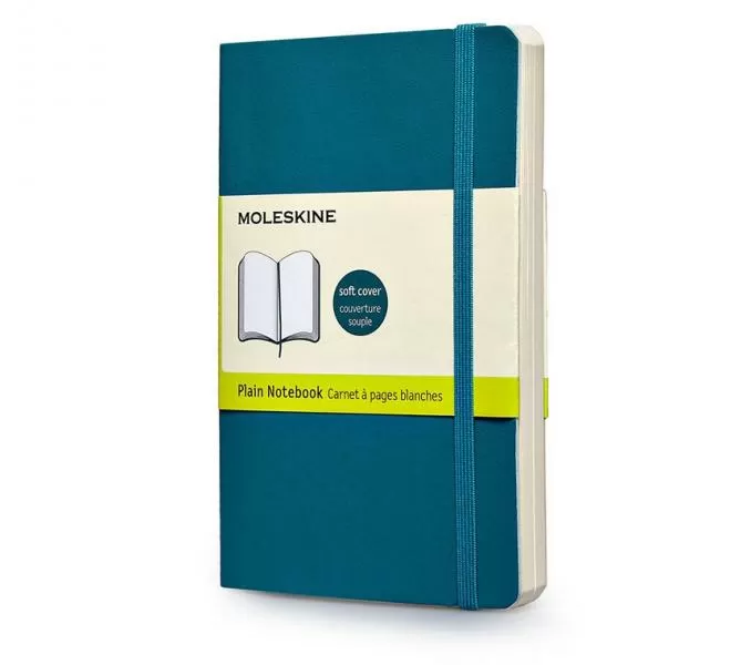 Записная книжка Classic Soft (нелинован) Pocket бирюзовая 