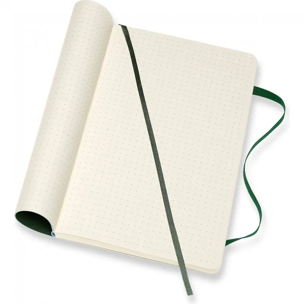 Записная книжка Classic Soft (в точку) Large зеленый