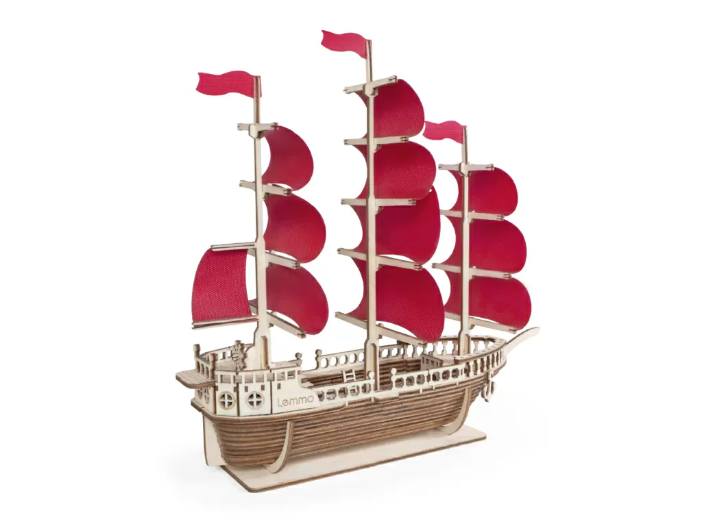 Сборная модель из дерева Lemmo Корабль Ламар