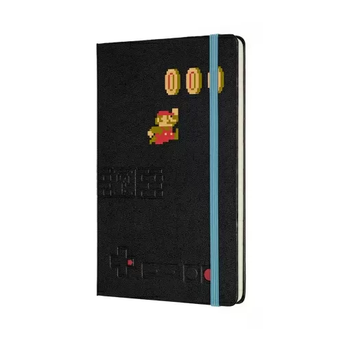 Записная книжка Super Mario Large (в линейку), черный