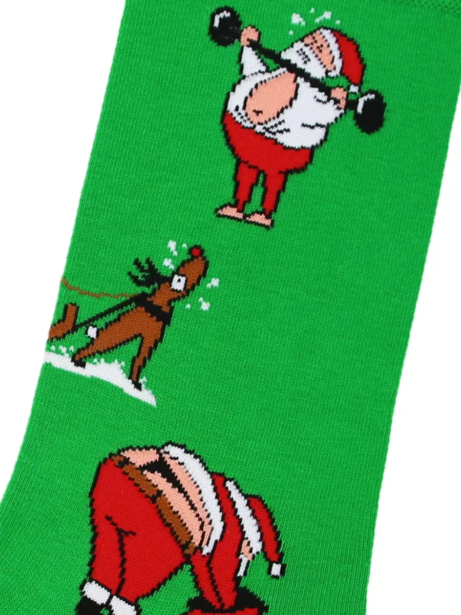 Носки Санта зеленый (36-41)