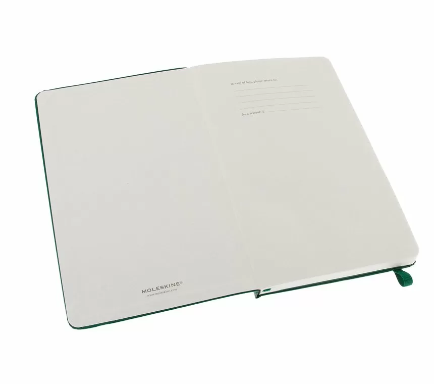 Записная книжка Classic (в линейку) Large зеленая