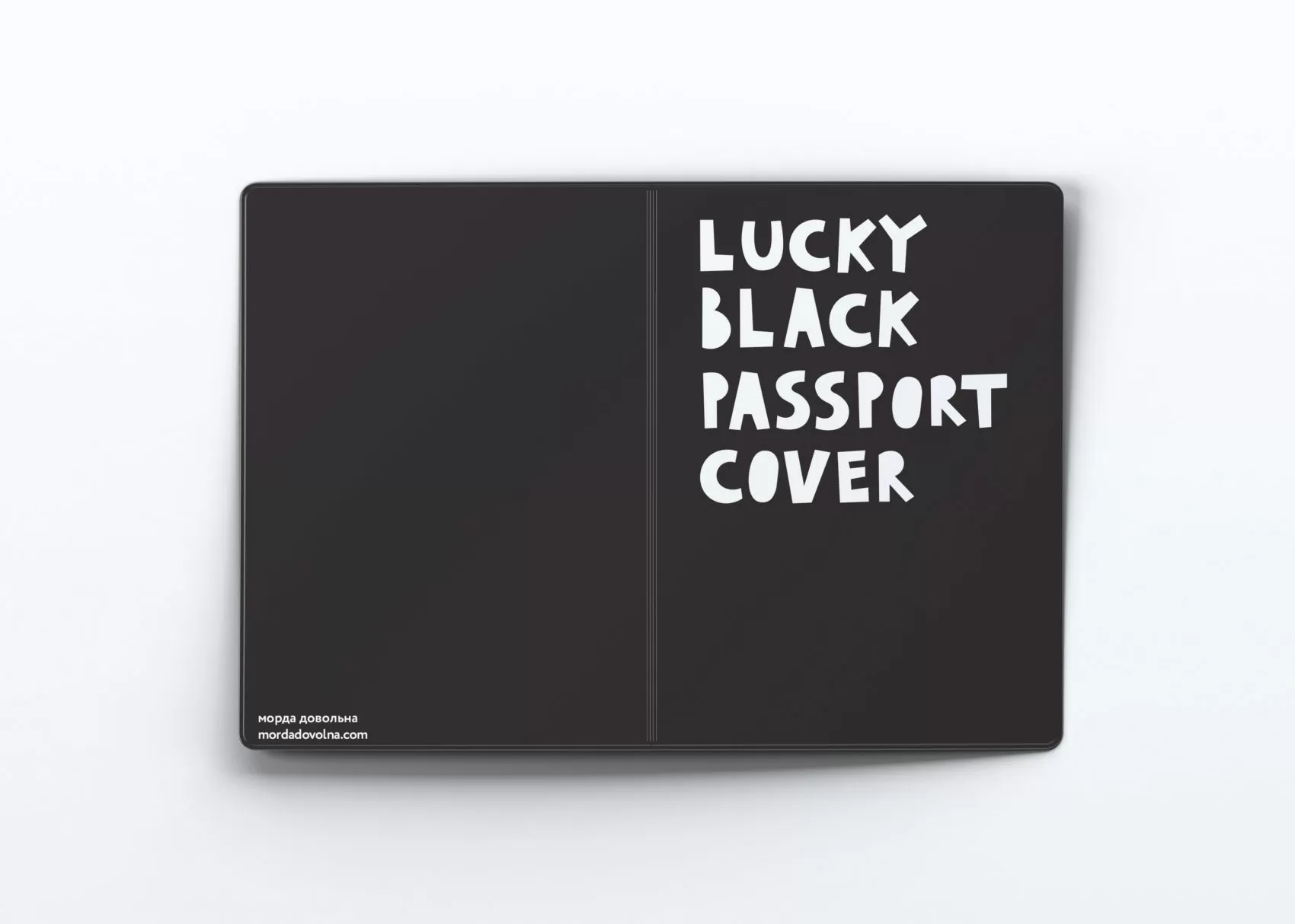 Обложка на паспорт Lucky black passport cover
