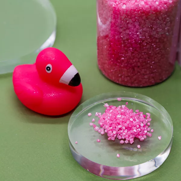 Соль для ванны мерцающая Розовый фламинго