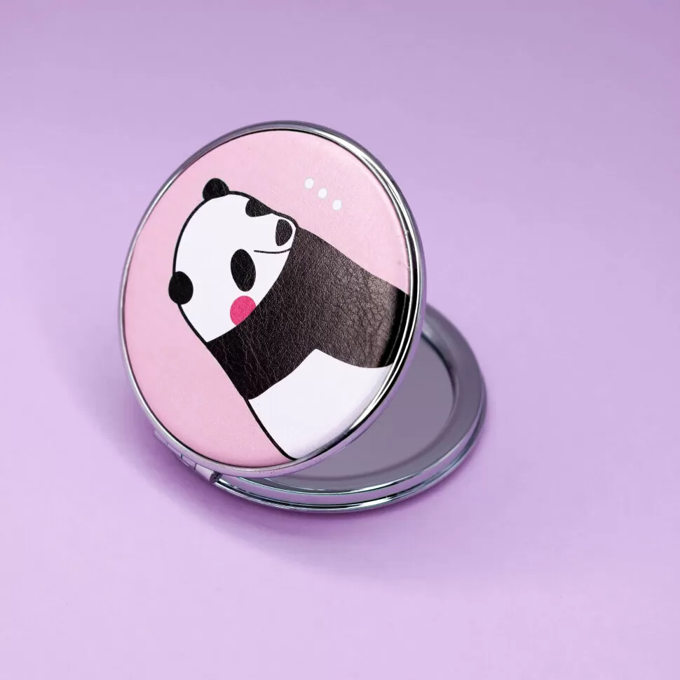 Зеркало Circular Panda (pink)