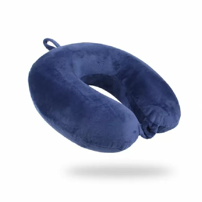 Подушка для путешествий Однотонная (синяя)