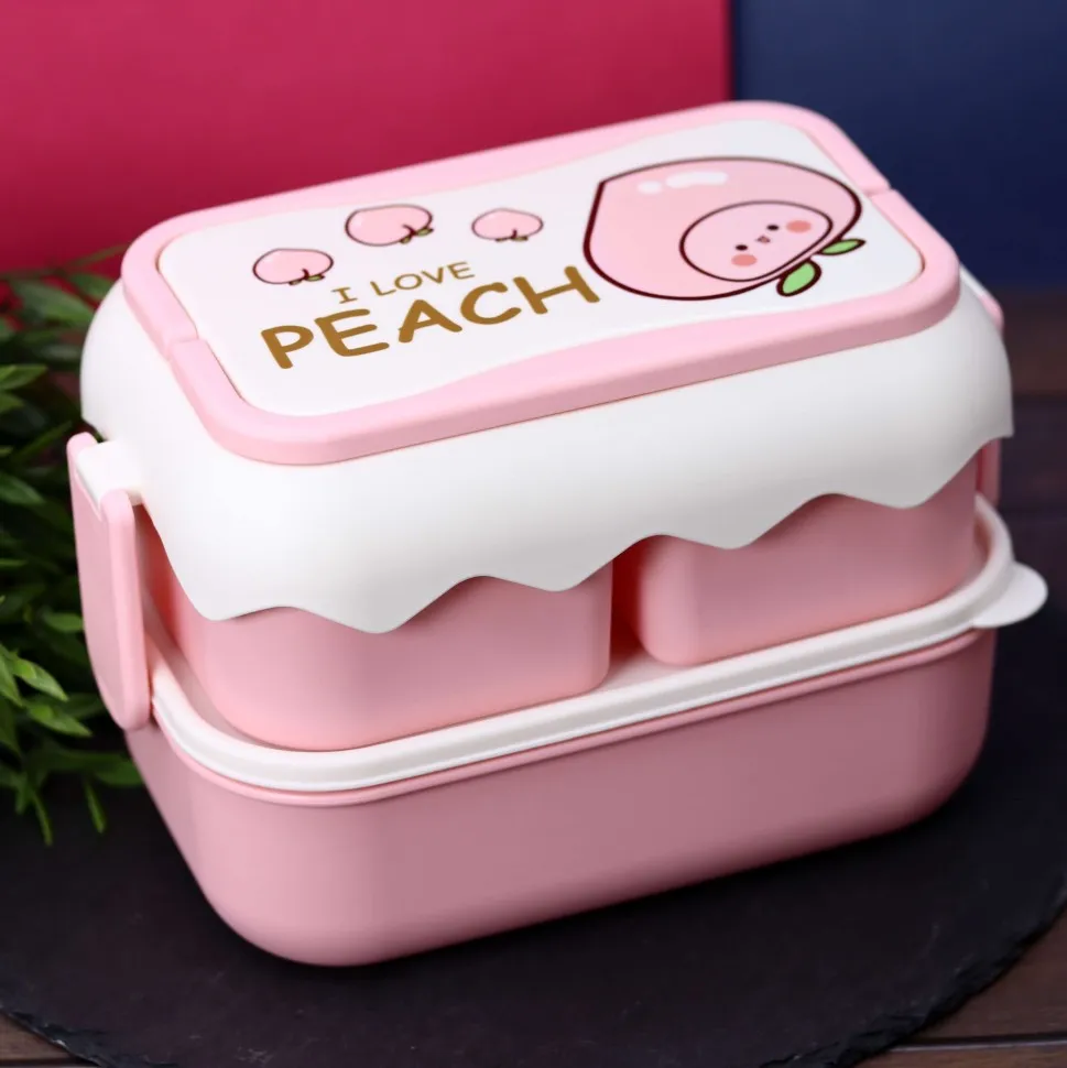 Ланчбокс I love Peach (pink)