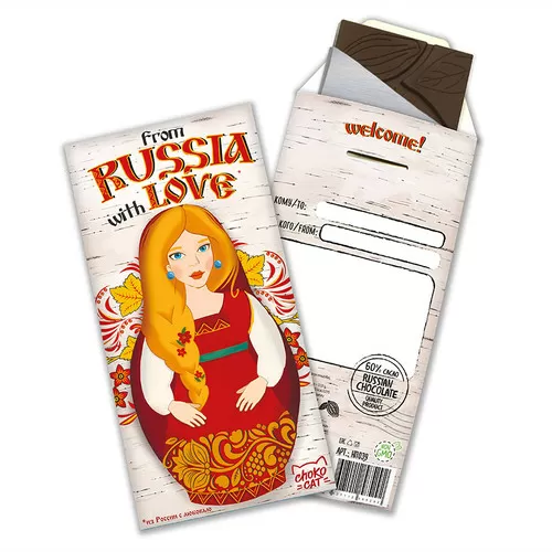 Шоколадный конверт Chokocat Из России с любовью