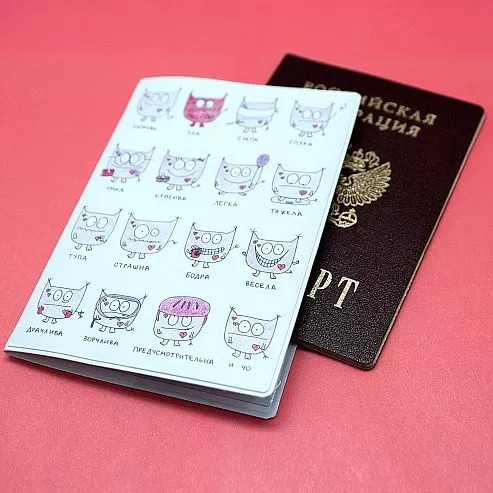 Обложка для паспорта Про любовь