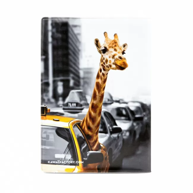 Обложка на автодокументы Жираф в такси